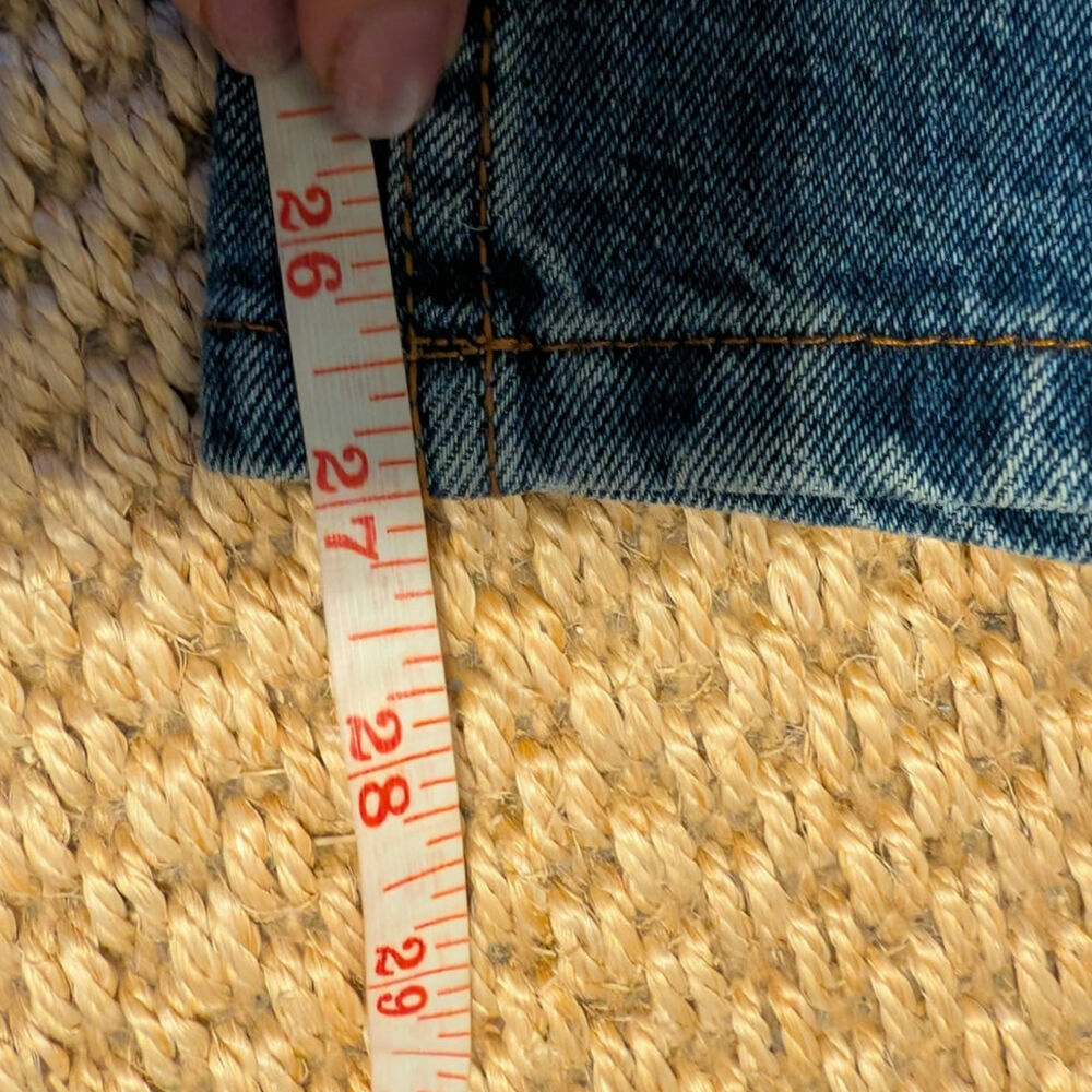 SEZANE Le Crop Wide Leg Ankle Length Jeans Denim Blue, size FR 40/US 8, EUC - Picture 11 of 12